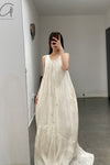 Mutedance 24 Spring/Summer Printed Long Skirt MD-MD24SS05-HOARY PM135 MD24SS05 hoary